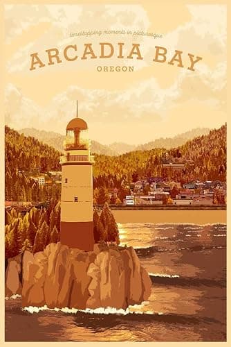 Life Is Strange Arcadia Bay Travel Sunset Journal: Notebook, Size 6x9 inches—compact and portable, Glossy Cover with 110 Lined Pages, perfect for writing, planning, brainstorming, and more. - Image 1