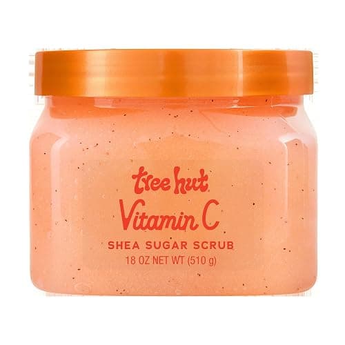 Tree Hut Vitamin C Shea Sugar Scrub, Exfoliating Body Scrub Removes Dead, Dry Skin for a Soft & Hydrated Feel, Nourishing Essential Body Care, 18 fl oz. - Image 1