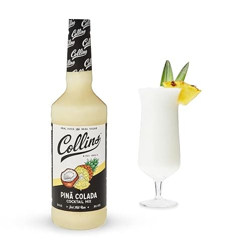Collins Pina Colada Mix | Made With Real Pineapple Juice, Coconut and Other Natural Flavors | Tropical Cocktail Mixer, Home Bar accessories Cocktail Mixers, 32 fl oz - Image 1