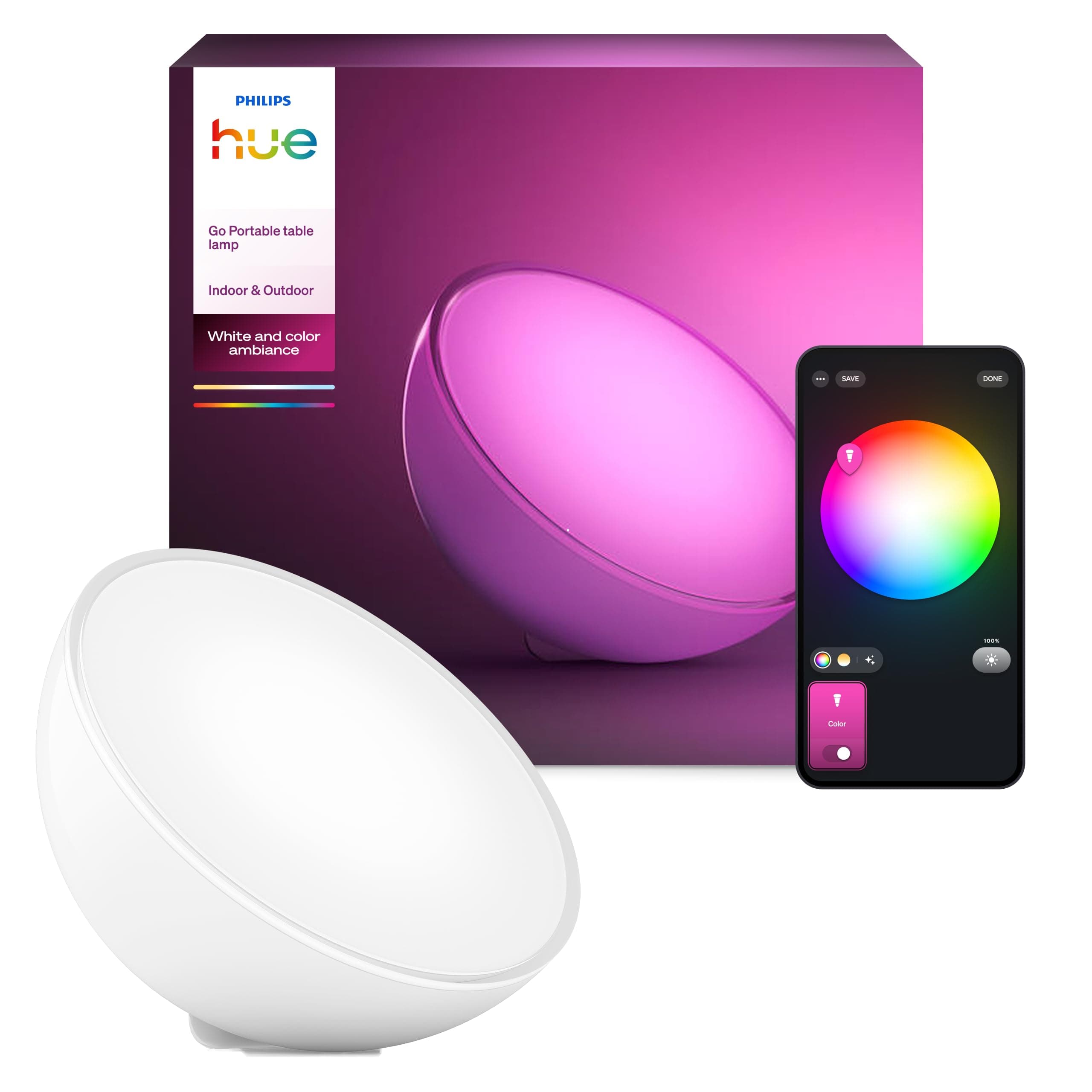 Philips Hue White & Col. Amb. Go table lamp. - Image 1