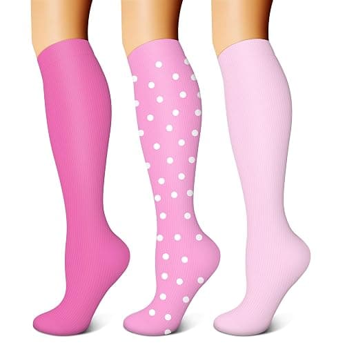 FEYHAY Copper Compression Socks (3 Pairs) 15-20 mmHg Circulation is Best Athletic & Daily for Men & Women, Running, Climbing - Image 1