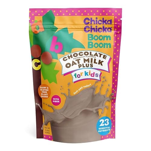 Chicka Chicka Boom Boom Oat Milk Plus Toddler Protein Drink Mix, Chocolate | Plant-based toddler protein drink mix with 23 vitamins and minerals, dairy-free formula, FOS for digestion and ages 1+. - Image 1