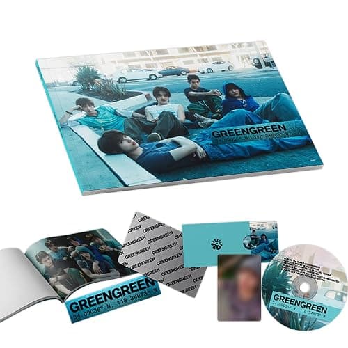 GREENGREEN The 2nd EP Album (STREET Ver.) Magnet R + Photobook + Sticker + 3 Extra Photocards Official K-POP Sealed Album - Image 1