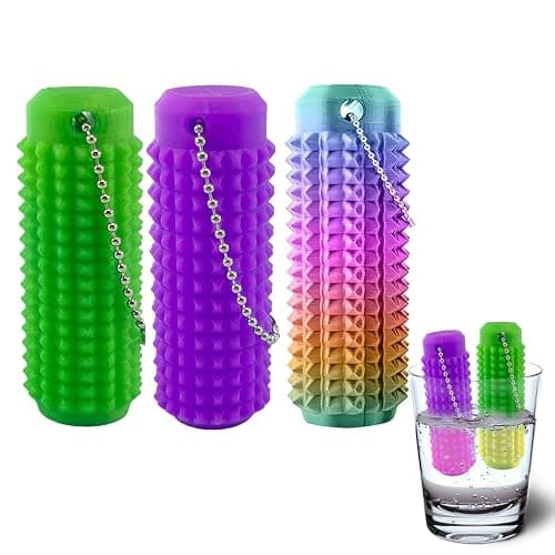 3PC Little Ouchies Fidget Toys Adults, Pain Stim Fidget Anxiety Relief Pain Stim Pocket Sensory Toys for Anxiety and Stress Reduction,Portable Travel Stress Relief Spiky Fidget Keychain (Style-2) - Image 1
