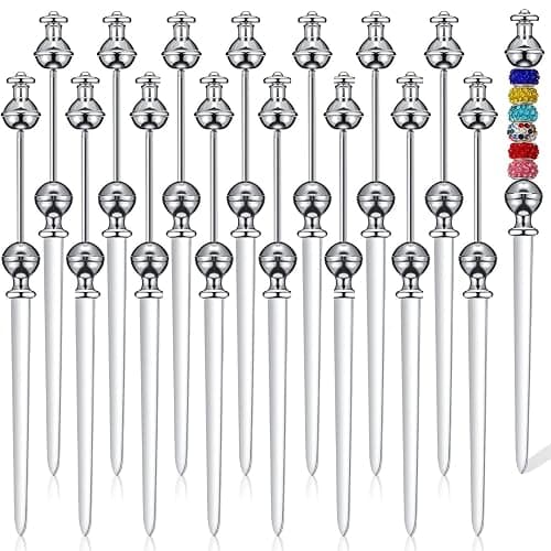 16 Pcs Beadable Letter Opener Metal Letter Opener Envelope Opener Knife Beadable Letter Opener Stainless Steel Envelope Opener Slitter for Office Home DIY Supplies - Image 1