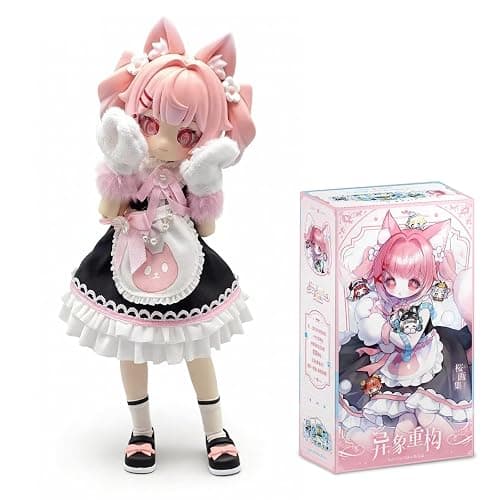 BJD Dolls BJD Blind Box 1/12 BJD Dolls 7" Ball Jointed Doll Dress Up Dolls Collectible Figures Gift for Party Birthday Ages 15 and Up PVC & ABS Costume Included, Vision Reconstruction - Image 1