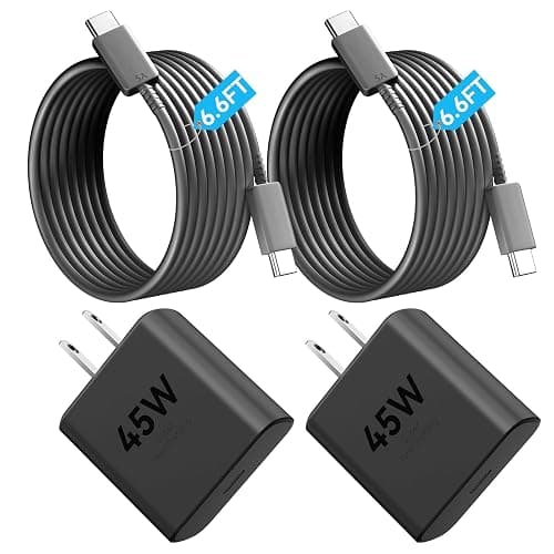 Phone 17 Charger Fast Charging, 45W Super Fast USB C Chargers Block with 6.6ft Type C Cord for Phone 17/17 Pro/17 Pro Max/Air/16 15 Pro Max Plus,iPad, Galaxy,Black - Image 1