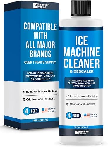 Essential Values Ice Machine Cleaner and Descaler 16 fl oz - Ice Maker Cleaner and Descaler - Compatible with All Major Brands (Scotsman, KitchenAid, Affresh, Opal, Manitowoc) - Image 1