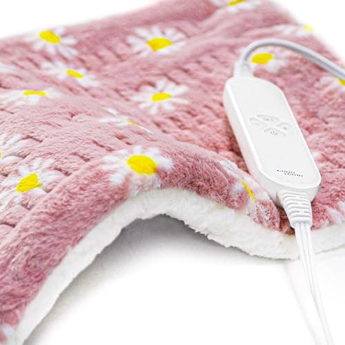 GOQOTOMO Flower Heating Pad for Back Pain Relief- 12" x 24"12 Heat Levels, 8 Timers Stay on, Machine Washable -F1224 - Image 1