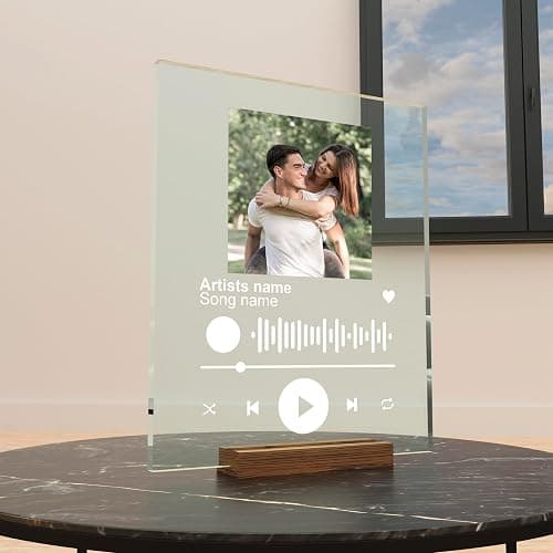 crypto Personalized Acrylic Song | Acrylic Album Cover | Wide 8 inchx10 inch Height | Transparent Song - Image 1