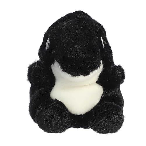 Aurora® Adorable Palm Pals™ Juneau Orca™ Stuffed Animal - Fun Collectible Plush for Kids and Adult Collectors - Perfect for Decorating Rooms and Birthday Gifts - Black 5.5 Inches - Image 1