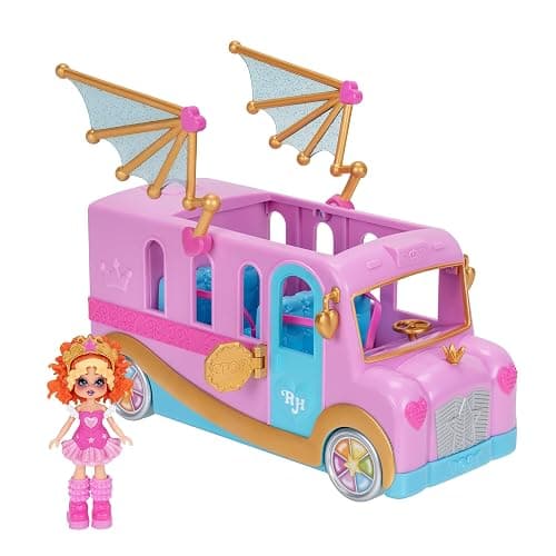 Royale High Bus & Glam Closet - (1) Exclusive Doll, On-The-Go Glam Closet, Moveable Wings, Working Wheels and Room for 4 Friends - Virtual Item Code Included - Ages 5+ - Image 1
