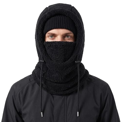 MVPTOO Ski Mask Balalclava Windproof Face Mask Warm Fleece Neck Cover for Cold Weather Helmet Hood for Men & Women - Image 1