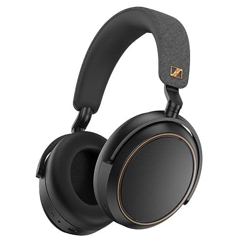 Sennheiser Consumer Audio Momentum 4 Wireless Headphones - Bluetooth Headset for Crystal-Clear Calls with Adaptive Noise Cancellation, 60h Battery Life, Lightweight Folding Design - Black/Copper - Image 1