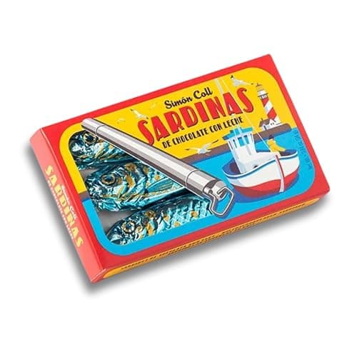 Milk Chocolate Candy Sardines in Box like Tin, Ideal Funny Fish Birthday Favor for Kids and Adult Parties, Unique Holiday Gift 24 g - Image 1