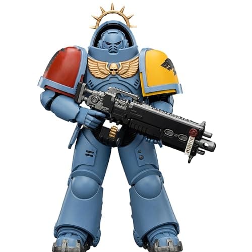 JOYTOY Space Wolves Warhammer 40K 1/18 Action Figures Game Edition Space Wolves Heavy Intercessor with Heavy Bolt Rifle and Bolt Pistol Collectible Model 5-Inch - Image 1