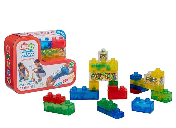 Goliath Jelly Blox Creative Kit | Includes 20 Blocks | Toddler & Preschool Building Blocks Kids Can Squeeze, Stretch, Squish | MESH ACCREDITED | Safety Tested & Ouch-Free | Sensory Play Toy Ages 2+ - Image 1
