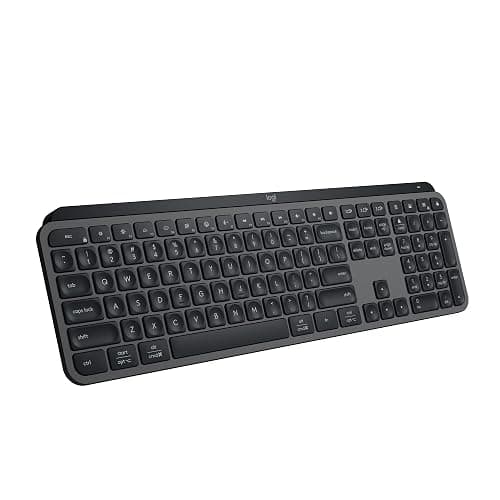 Logitech MX Keys S Wireless Keyboard, Low Profile, Fluid Precise Quiet Typing, Programmable Keys, Backlighting, Bluetooth, USB C Rechargeable, for Windows PC, Linux, Chrome, Mac - Graphite - MX Keys S - Graphite - Image 1