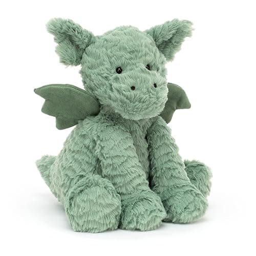 Jellycat Fuddlewuddle Dragon Stuffed Animal, 9 inches - Mythical Plush Toy - Classic Children's Gift - Image 1