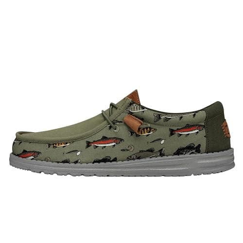 HEYDUDE Men’s Wally Fish Lure Slip-On Shoes | Lightweight, Comfortable Loafers for Men | Fishing, Boating & Travel-Ready Casual Footwear - Image 1