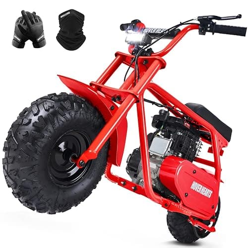 HOVER HEART Mini Bike, Gas Dirt Bike, Minibike, Gas Powered Mini Bikes for Adults, 99cc-4 Stroke Pit Bikes with Led, Dirtbike Motorcycle Max Load 200 Lbs, Speed 34.5 KM/H, Age13+ Hoverheart - Image 1