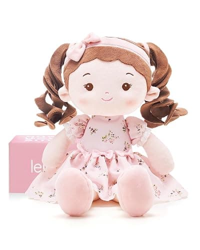 LeyaDoll Soft Baby Doll Toys (16''), My First Baby Rag Doll for 1 Year-Old Girl Birthday Gift, Christmas Plush Toys Gift for Toddler Kids Infants -Princess Breeze - Image 1