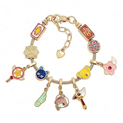 rongji jewelry Cartoon Anime Kitty Cat Bracelet, Cute Kawaii Metal Bracelet, Birthday Christmas Accessory Gift for Lady, Daughter, Granddaughter - Image 1