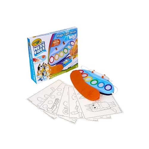Crayola Bluey Color Wonder Magic Light Brush, Mess Free Painting Station for Kids, Holiday for Kids, Toddler Bluey Toys & Activities, Ages 3+ - Image 1