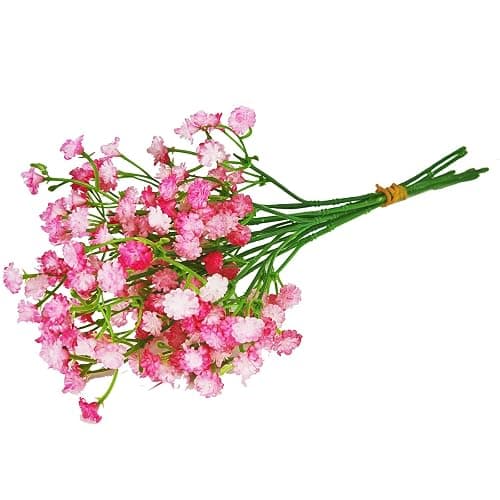 ABAJI Tiny Babys Breath Artificial Flowers Gypsophila Real Touch Flowers for Wedding Party Home Garden Decoration 12 inch in Length Small and Short - Image 1