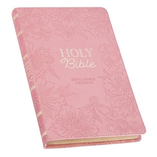 KJV Holy Bible, Gift Edition King James Version, Faux Leather Flexible Cover, Blossom Pink Floral (KJV Gift Editions) - Image 1
