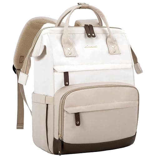 LOVEVOOK Laptop Backpack for Women, 15.6 Inch Work Business Backpacks Purse With Large Capacity, Waterproof Nurse Bag College Backpack, Waterproof Casual Daypack for Travel - Image 1