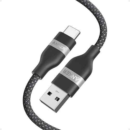 Anker Car Carplay Cable for iPhone 17 16 Pro Max Plus, Upcycled Braided USB A to USB C Car Charger Cord for Samsung Note20 and More (3FT, Black) - Image 1