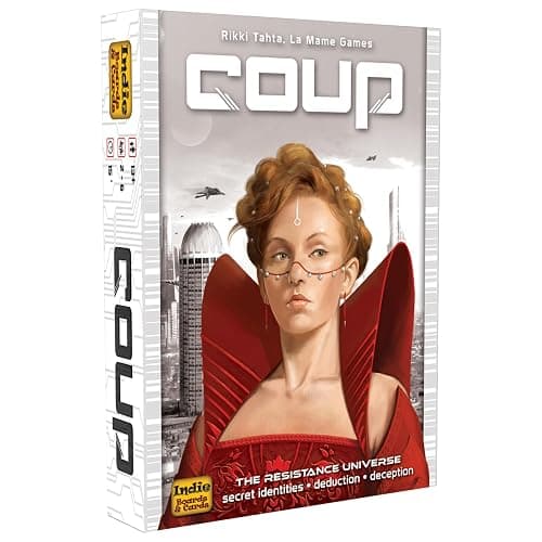 Coup - The Fast, Fun Bluffing Party Game for 2-6 Players. Perfect for Family Game Night with your Teens or Friends. Can you get away with your bluff? Over 1 Million copies sold! - Image 1