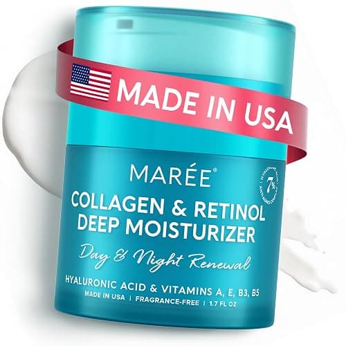 MAREE Face Moisturizer Retinol Cream for Face - Daily Wrinkle Cream for Women - Anti Aging Face Cream - Facial Moisturizer with Collagen - Crema Hidratante Para la Cara for Skin Tightening - Image 1