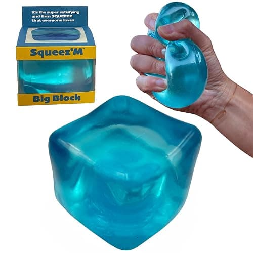 Premium Big Block Squeez'M Cube – 35% Larger Than The Standard Squishy Cube, Toy for Kids & Adults - Sensory Fidget for Stress Relief, Focus & Play – Colorful, Durable, Gift-Ready – ASTM Certified 3+ - Image 1