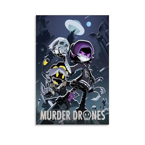 IKJIkkncf Murder Drone Anime Movie Poster Decorative Painting Canvas Wall Art Living Room Poster Bedroom Painting Wall Art Picture Print Modern Family Room Decor 12 x 18 Inches (30 x 45 cm) - 12x18inch(30x45cm) - Unframe style - Image 1
