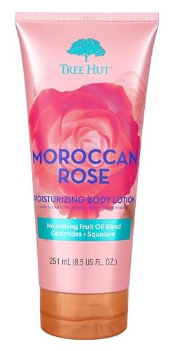 Tree Hut Moroccan Rose Moisturizing Body Lotion, Ceramide and Squalene Formula Helps Protect Skin, Long-lasting Hydration Leaves Skin Feeling Soft & Moisturized, 8.5 Fl Oz. - Image 1