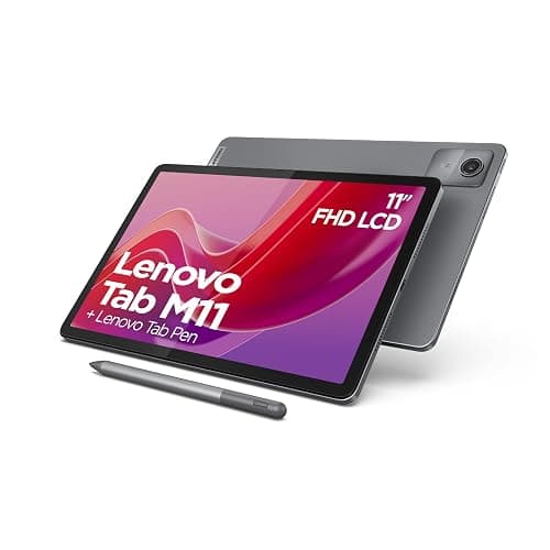 Lenovo Tab M11 - Tablette Tactile 11'' WUXGA (Processeur MediaTek Helio G88, 8Coeurs, 4 Go de RAM, eMMC 128 Go, Lenovo Tab Pen, Android 13, WiFi + Bluetooth) - Luna Gris - Image 1