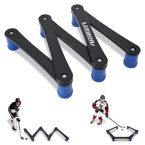 LOSKIA Hockey Training Equipment, Adjustable 5-Section/7-Section Hockey Stick Handling Trainer for Puck Control and Stick Speed, Durable and Portable Hockey Training Aids - Image 1