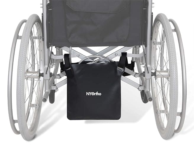 NYOrtho Urinary Drain Bag Holder – Vinyl Privacy Cover for Foley, Catheter or Urine Bags – Hook & Loop Closure, Water-Resistant, Easy to Clean – Straps for Wheelchair or Bed – 10.5x11.25 in – 1 Unit - Image 1