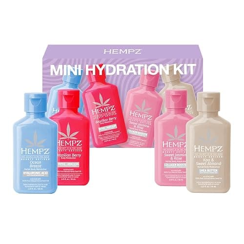 Hempz Mini Moisturizer Set, Hydrating Lotion Kit for Body and Hands, Beauty Actives Variety 4 pack, Travel Friendly, 2.25 oz - Image 1