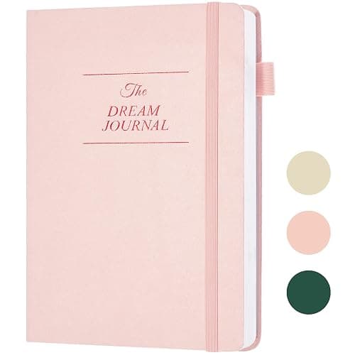 JUBTIC Dream Journal – Hardcover Dream Notebook, Guided Dream Diary to Record and Track Your Dreams, Interpretations and Thoughts before Sleeping. Ideal Gift for Women, Girls, Men(Pink) - Image 1