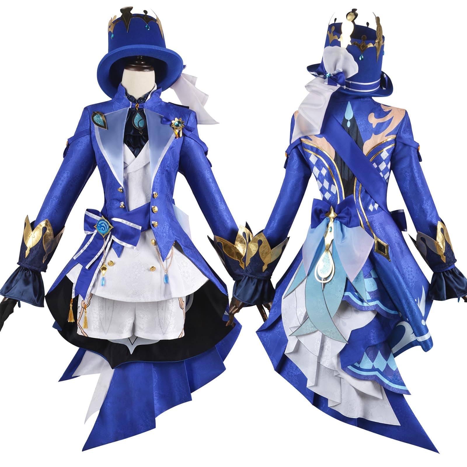 Nuoqi Genshin Impact Focalors Cosplay Costume Furina Cosplay Outfit for Halloween Christmas Parties - Image 1