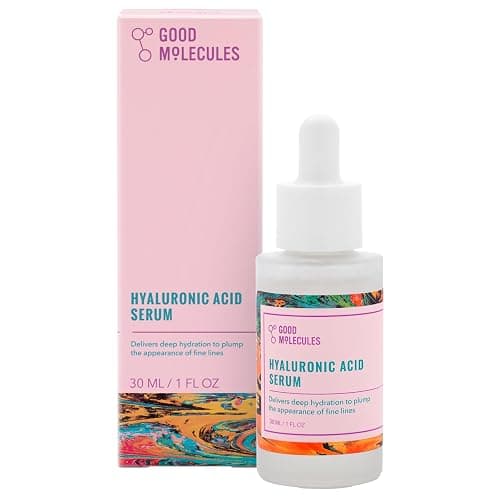 Good Molecules Hyaluronic Acid Serum - 1% Hyaluronic Acid Non-greasy Ultra Hydrating Serum, Facial Moisturizer for Plumper Skin, Skin Care for Face - Image 1