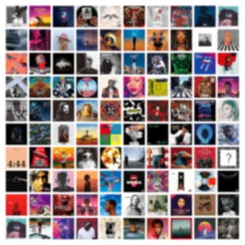 A ART·ZONE 100 Pcs 5x5 Inch | Posters Wall Collage Kit for Room, Album Cover, Music, Rapper, Band, Wall Poster for Bedroom - Image 1