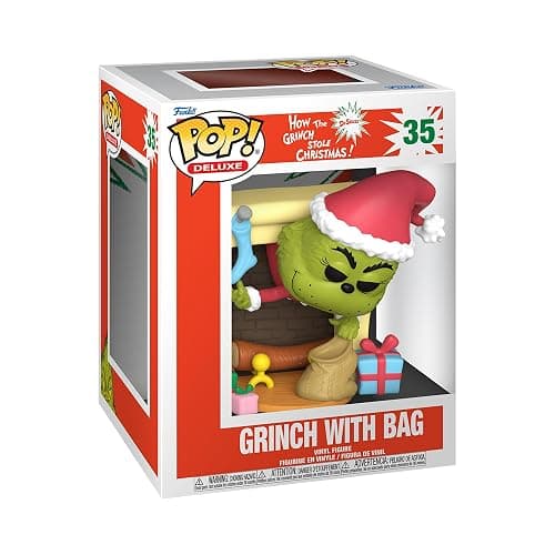 Funko POP Deluxe: How The Grinch Stole Christmas - The Grinch with Bag - Collectable Vinyl Figure - Gift Idea - Official Merchandise - for Kids & Adults - Movies Fans - Image 1