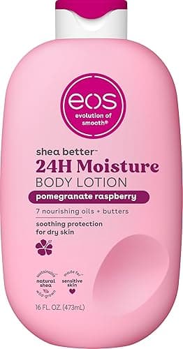 eos 24H Moisture Shea Better Body Lotion- Pomegranate Raspberry, 16 fl oz - Image 1