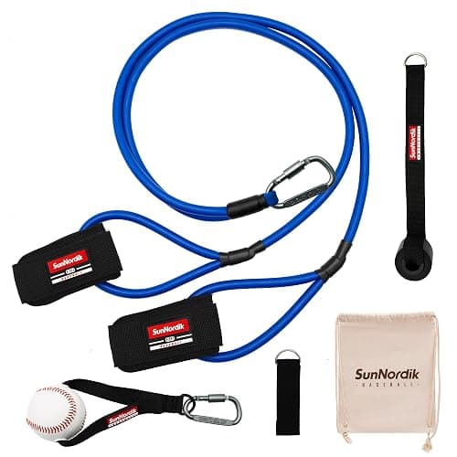 SunNordik Resistance Bands for Pitchers, Baseball & Softball Training Equipment for Improving Arm Strength & Pitching Training, Baseball Pitching Bands for All Skill Levels - Image 1