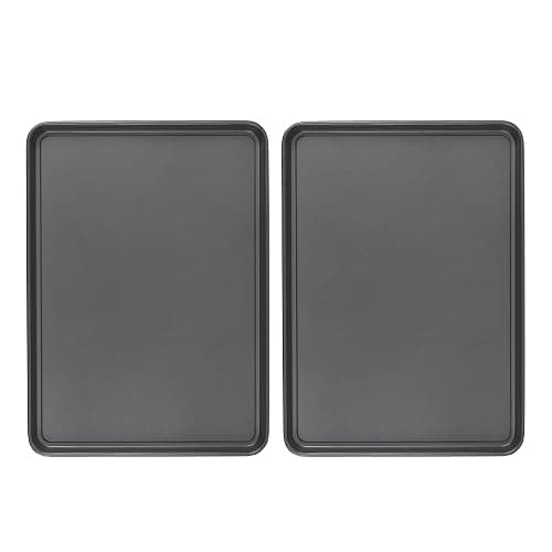 GoodCook Everday Nonstick Carbon Steel 15” x 21” Baking Sheet Set, 2 Pack – Extra-Large Carbon Steel Cooking Pans, Bakeware Set, Cookie Sheets for Baking, Oven Pan Set - Image 1