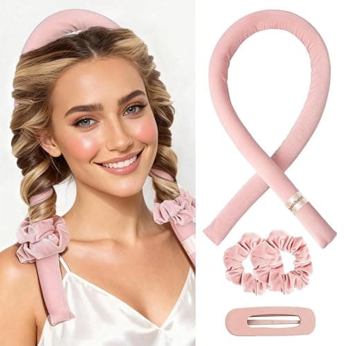 Yanibest Heatless Hair Curler to Sleep in, Overnight Curl Headband for Natural Wavy Curls, No Heat Soft Hair Curler Set with Hair Clip Scrunchies for Styling, No Slip Heatless Curls - Image 1